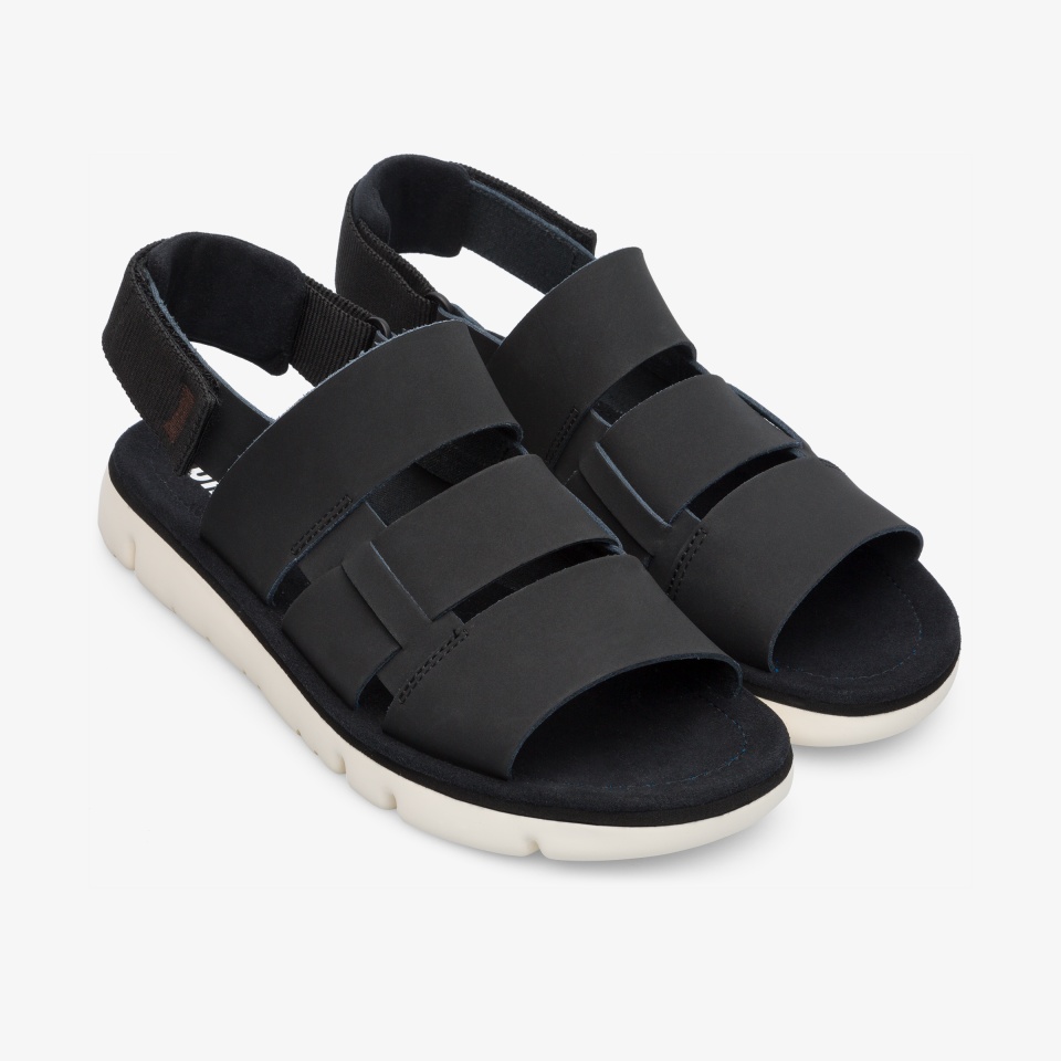 Camper Oruga Black/White - Camper Mens Sandals ||2190-SFBXH||